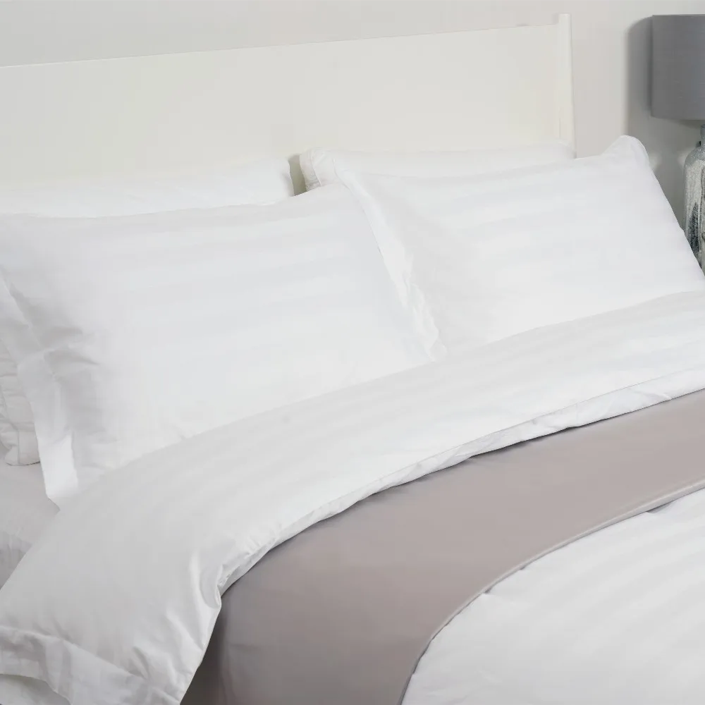 Hotel Bedsheet 4pcs Duvet Cover Fitted Flat Sheet 100 Cotton Satin