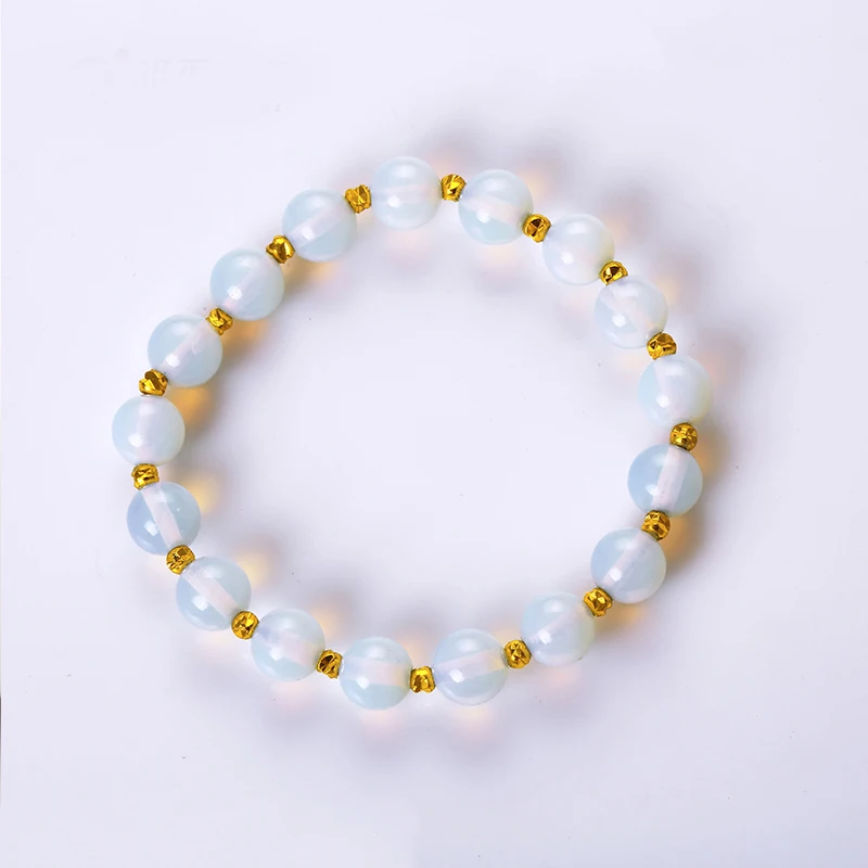 

Xuping Jewelry simple design high quality natural opal beads gemstone bracelet for women