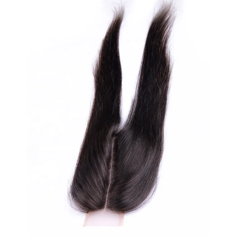 

Wholesale hotbeauty hair 2x6 lace scalp closure hair, Natural black 1b#