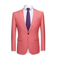 

PYJTRL Mens Quality Colorful Business Slim Fit Casual Blazer Green Purple Pink Champagne Yellow Black Wedding Prom Suit Jacket