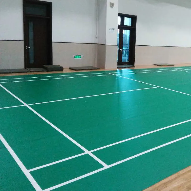 

Premium Quality 4.5mm Lychee Grain Vinyl Flooring Mat PVC Floor Mat roll Using for Indoor badminton Court Carpet in low cost, Red/ green/ blue