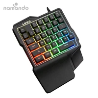 

LED Backlight Mechanical Feeling Keyboard 35 Keys One Handed Gaming Keyboard gamer Keypad