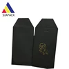 Matte black rigid perpoard paper envelopes