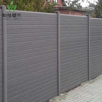 

Decorative outdoor wood plastic composite fence