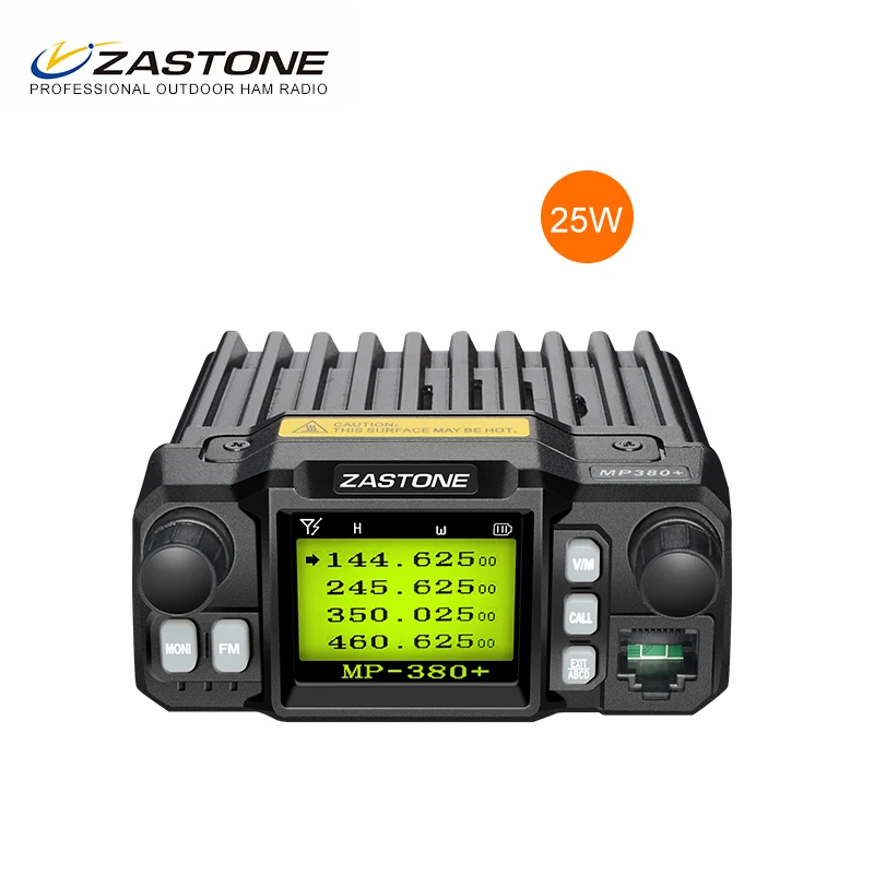 

ZASTONE MP380+ quad band 25w mobile base station car walkie talkie High Standard Amateur Radio Hf Transceiver, Black