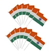 Cheap national country plastic handle polyester custom hand flags