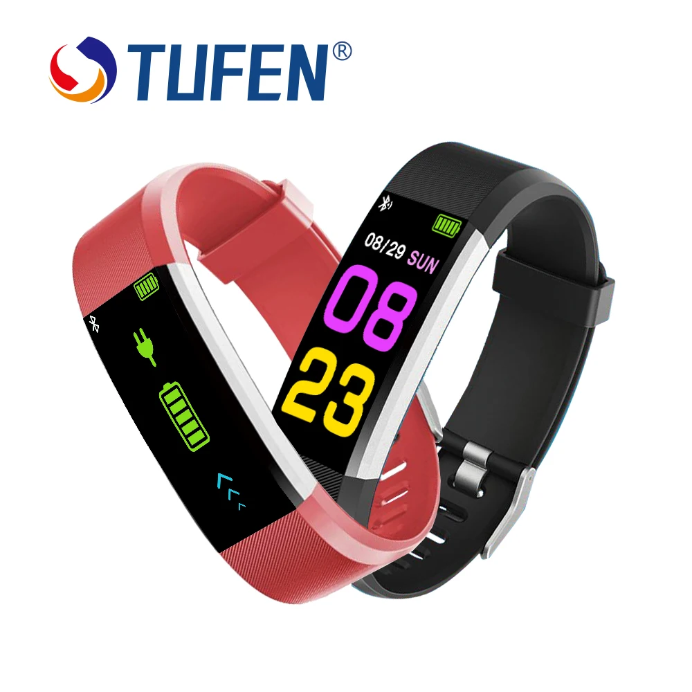 

Wristband Waterproof Fitness Bracelet Blood Pressure Heart Rate Monitor Smart Watch Band, Green;black;purple;blue;red
