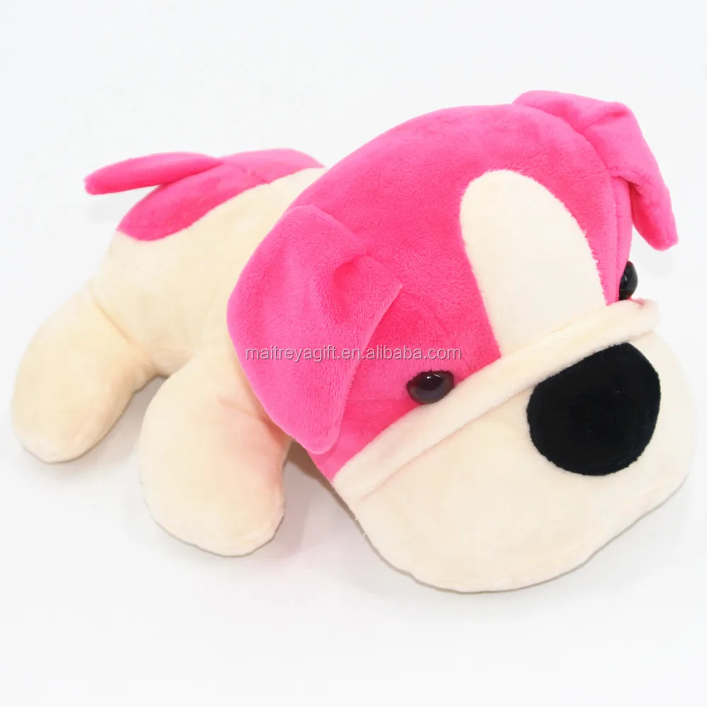 lying dog soft toy