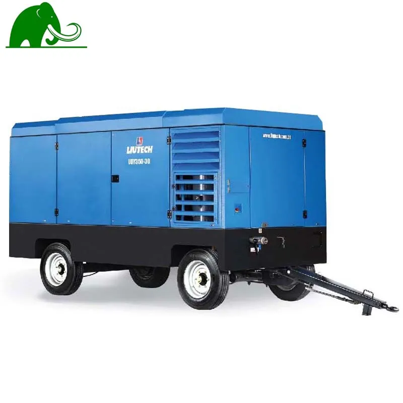 

High air-pressure Diesel Portable Mobile or Skid - mounted Screw Air compressor For Drilling rig