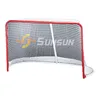72" Pro-Style Rounded Back/Heavy-Duty Steel Goal & Hockey Netting/Complete Hockey Goal & Net