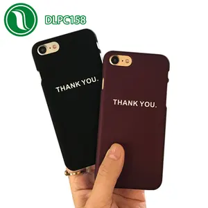 Creative simple english cell phone case ultra thin frosted hard phone case sublimation printing for iphone 7 tide brand case