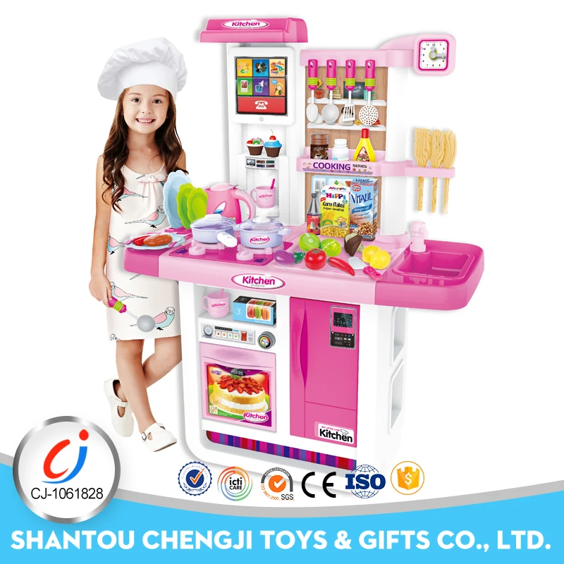 
Girl game set music electric kitchen play modern comfort toy 