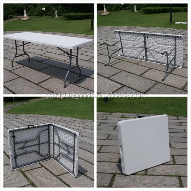 Wholesale portable folding rectangular hdpe table
