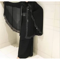 

2020 new arrival arabian cardigan dress muslim open abaya robes long skirt dubai