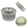 Environmentally friendly screw top fuel cans for heating food,empty metal cans with wick