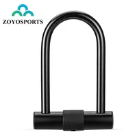 

ZOYOSPORTS Anti-Theft Security Road Mountain Cycle Bicycle Key Lock Safe Alloy Steel U Shaped Bike Lock