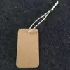 Clothing Hangtag Wholesale Cheap Design Custom Shape Kraft Paper Blank brown Hang Tags with Cotton String