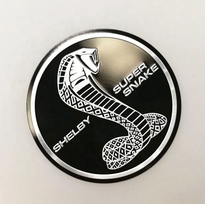 59mm Aluminum Emblem Super Snake Badge Sticker Car Body Decal Fit For