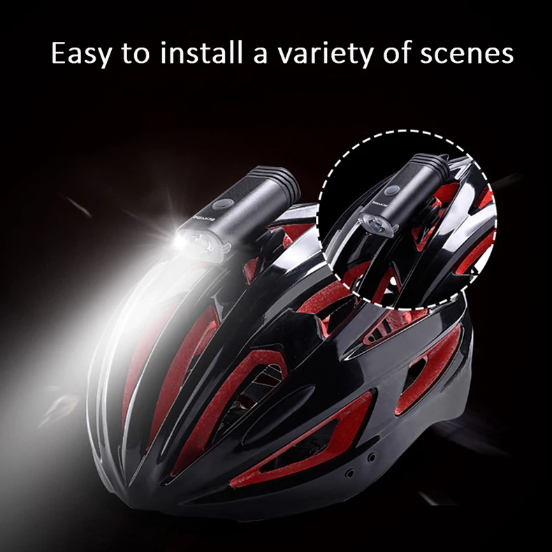 Perfect BCXYMQ Newest USB Rechargeable Bike Light 5 hours Durable Bicycle Light 7 Modes LED Bike Accessories with Built-in Battery 11