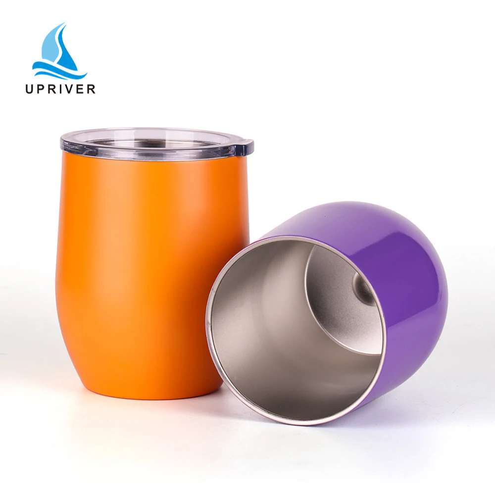 

18/8 Food Grade Stainless Steel Tumbler China 12oz Double Wall Stainless Steel Sublimation Wine Tumbler Set, Customized colors acceptable