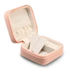 New Arrival Leather Travel Jewelry Box Organizer Display Storage Case Pink