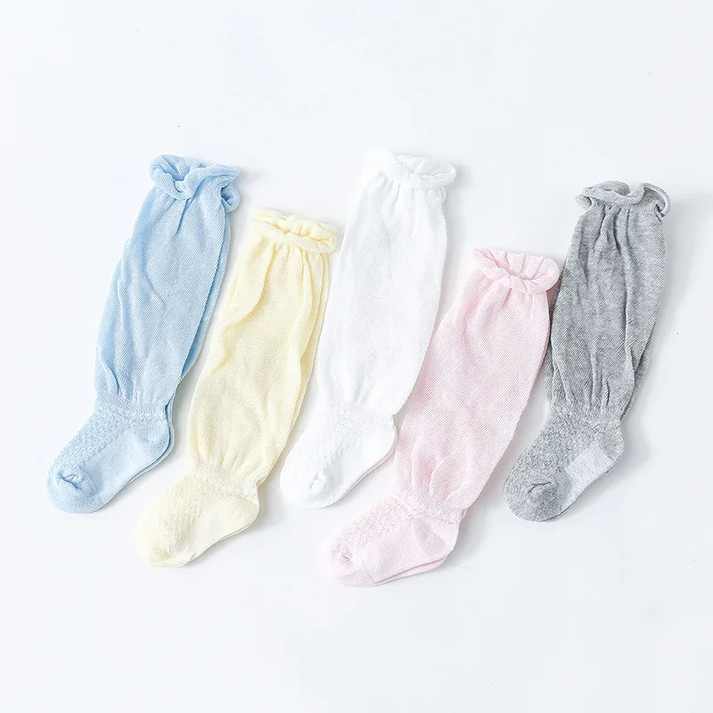 

Summer Mesh Anti Mosquito Socks Knee High Baby Sock, Pink,white,grey,yellow,blue