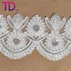 Best quality white embroidery design cotton swiss voile wedding lace fabrics