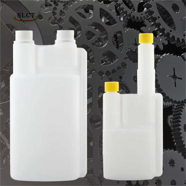1250ml (41.67oz) Natural Colored Hdpe Plastic Double Neck Bottles For Fuel Additive,Fertilizers