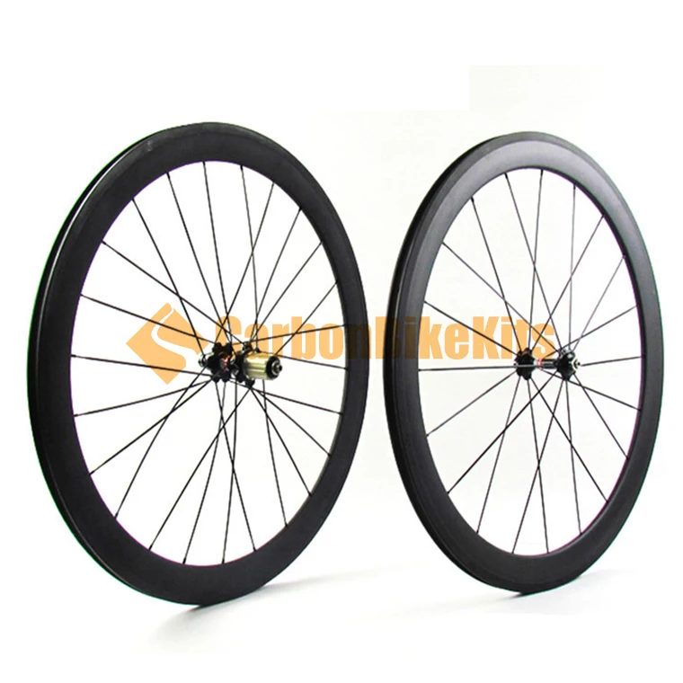 

Clearance 700C 38mm 50mm clincher tubular tubeless road bicycle full carbon wheel with novatec alloy hubs
