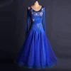 Export sales online shop set auger sexy blue latin dance skirts for womens