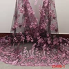 Purple Sequin Net French Beaded Fabric Embroidery Lace Wedding Dresses