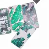 ODM Custom Design Green Leaf Clear Soft TPU Mobile Phone Case