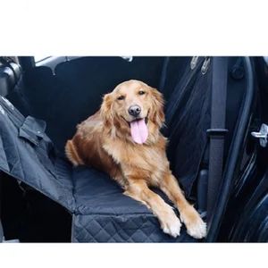 Image of pet travel hammock dog car seat cover, wholesale pet car seat cover protector, waterproof PU coating pet car seat blanket mat