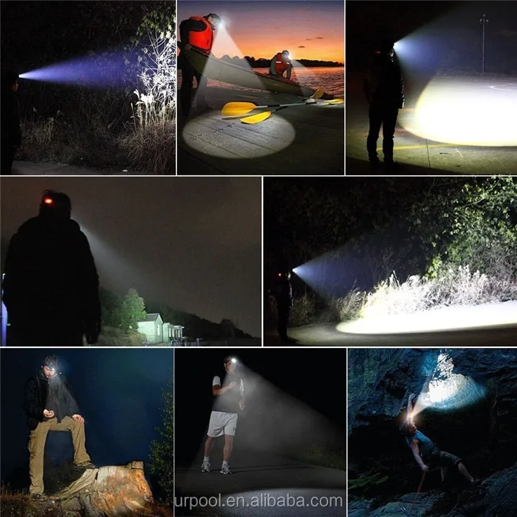 led head lamp with head strap powerful headlamp 10w led light