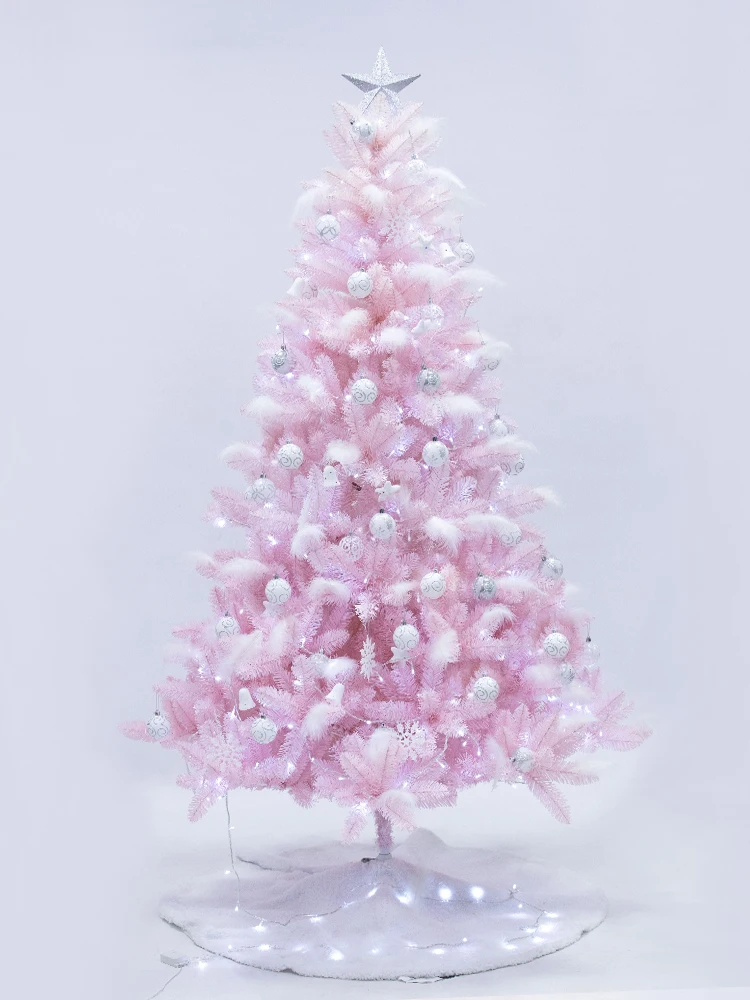 
Supply Pe&Pvc Top-Grade Artificial Pink Christmas Tree For Decoration 