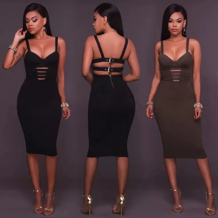 

New Arrival Fashion Dress Sexy Strapless Club Dress Women Backless Bodycon/Bandage Dress, As picture