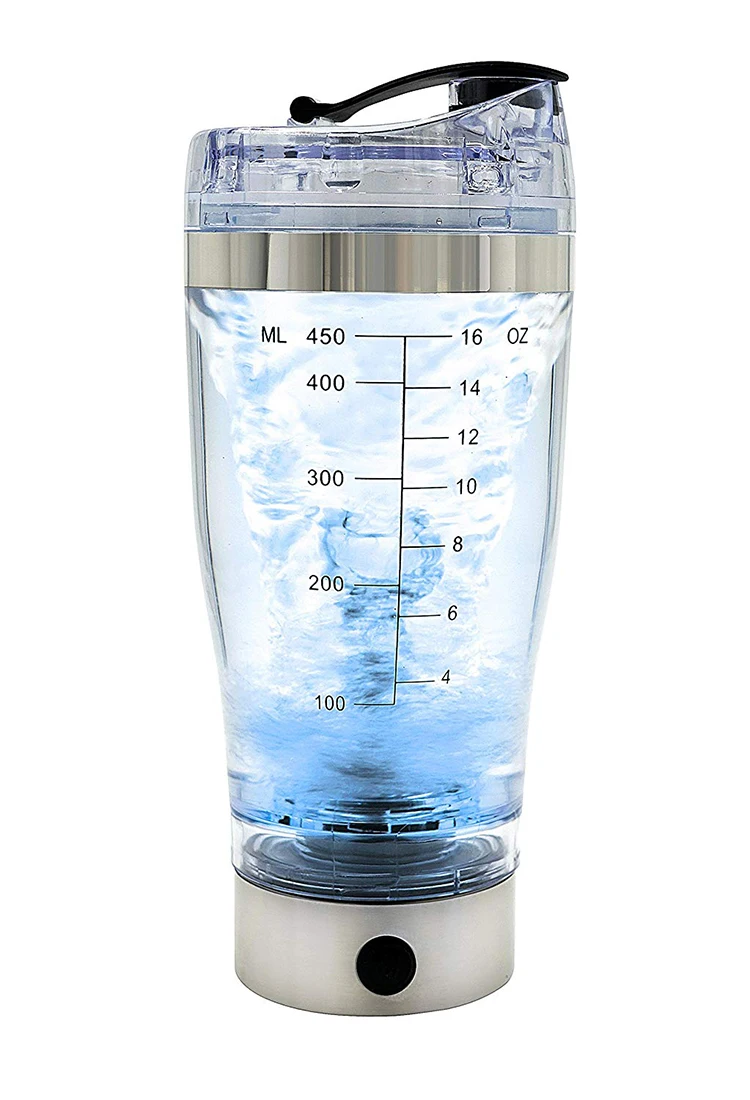 Hot Sale Ideas Home Outdoors Creative Sports Milkshake Water Bottle Multi-functional 450ml Electric Protein Shaker Cup.jpg
