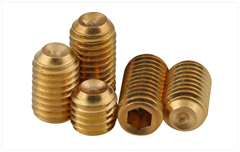 
DIN 913 Brass flat piont Hexagon socket set screws 
