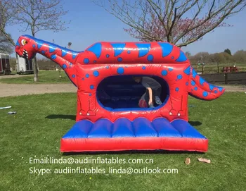 Customized Inflatable Dinosaur Bouncy Castle Inflatable Dino Ball Pit Ball Pool For Kids - Buy 