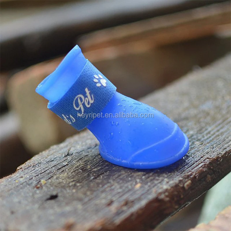 Wholesale Pet Dogs Rainshoes Rain Boot Silicone Dog Shoes Waterproof Puppy Galoshes Out Door