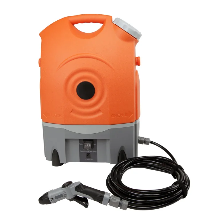 

portable washer 12 v with convertor pressure rechargeable Lithium Battery self-service washing machine, Green;blue;orange