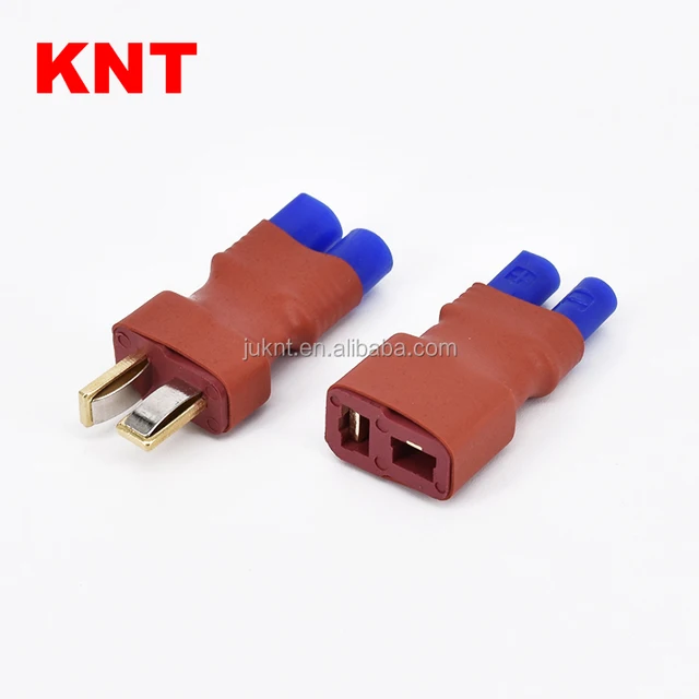KNT High Current RC Connectors No wires Deans T plug to EC2 Adapter wireless for Lipo Charger/ESC
