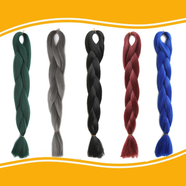 ( 1 шт. бесплатная доставка! ) Ломбер моноволокно джамбо плетение волос 24''1pc100g синтетический темно-коричневый высокая температура волокно джамбо коса