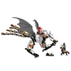 Educational Plastic Ninja Squad Series Dragon Blocks with 5 mini figures