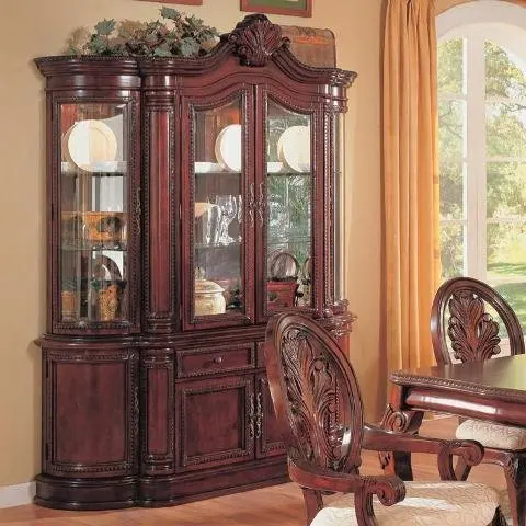 China Cabinet Prices Find Deals On Line China Cabinet Buffet Hutch Traditional English Style Cherry Finish