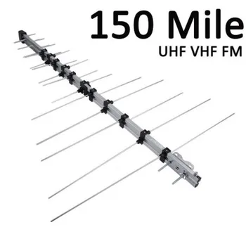 150 Mile High Gain Outdoor Antenna 32e Tv Aerial Hdtv Fm Outdoor Optimized Digital Strong Signal Booster Freeview Aerial Buy 屋外アンテナ32eは 高利得テレビアンテナ Uhf Vhfアンテナ Product On Alibaba Com
