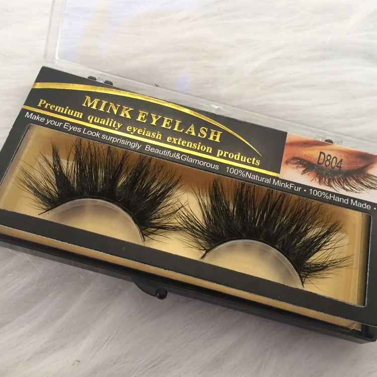 

3D false eyelashes 1 pair handmade mink lashes for beauty makeup, Black