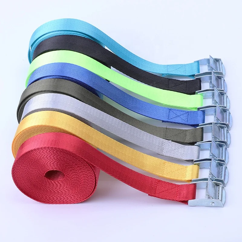 1 Inch 25mm Metal Cam Lock Buckle Tie Down Straps Car Cargo Lashing