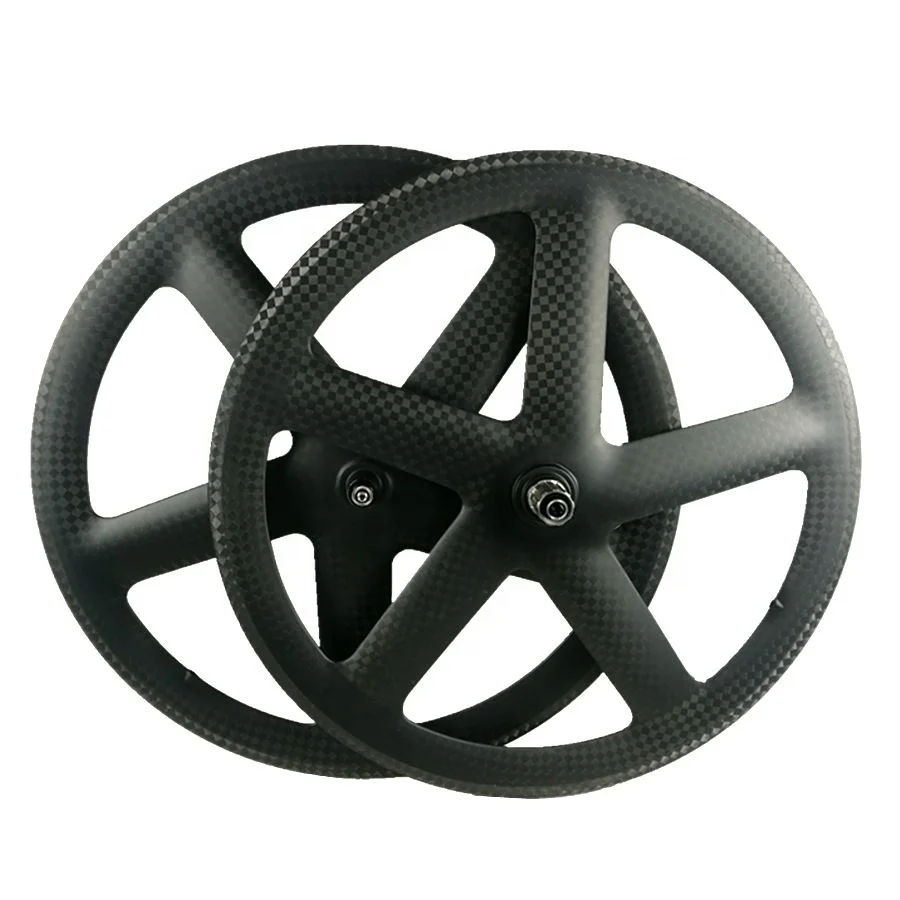 

Synergy Carbon Track Bike Wheel 700C, 120 Psi Race Wheel ,5 Spoke Fixie Wheel Navigate Carbon Wheels 20MM Width, Customized paint
