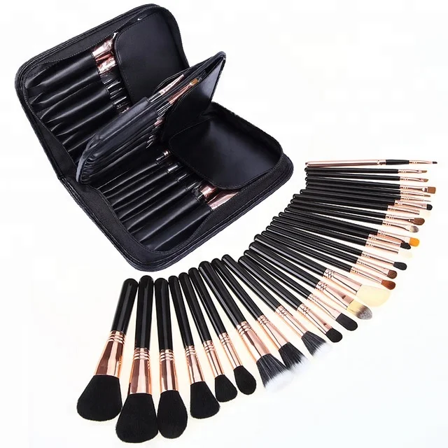 

YASHI 29 PC Black Case Professional High Quality Make Up Brushes Set brush Kit